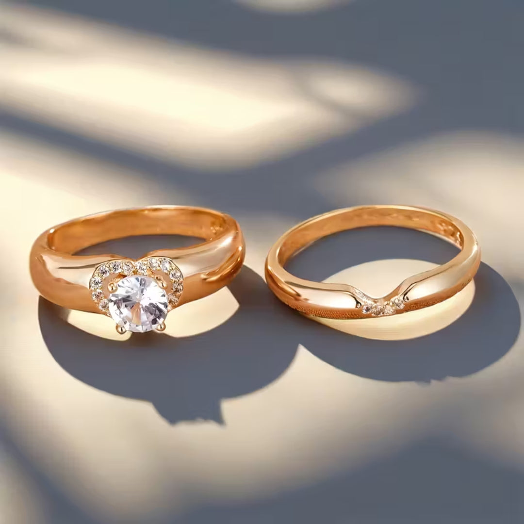 Heart Halo Duo Ring - Photo 2