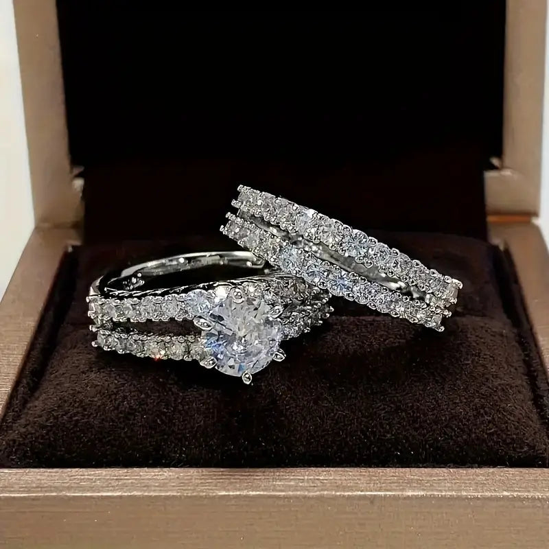 Eternal Radiance Ring Set | Gold - Photo 2