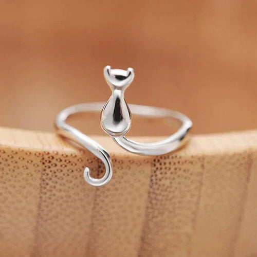 Boyle™ | Open Vintage Cat Ring - Photo 1